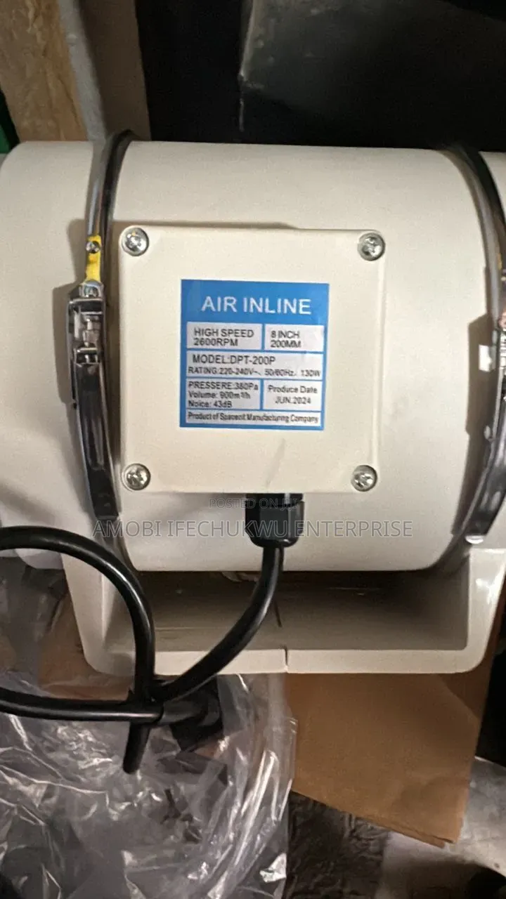 6"inches Inline Extractor Fan