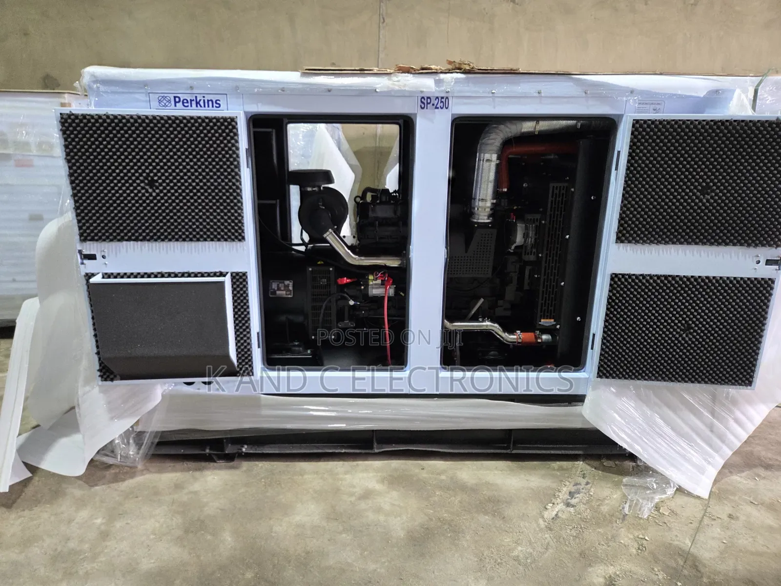 Original Perkins 250kVA Diesel Generator – Silent Operation