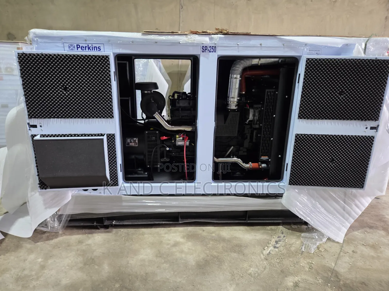 Original Perkins 250kVA Diesel Generator – Silent Operation
