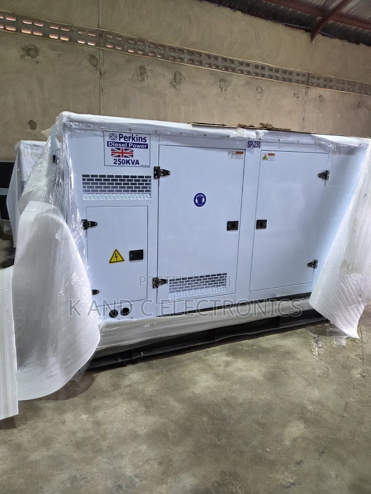 Original Perkins 250kVA Diesel Generator – Silent Operation