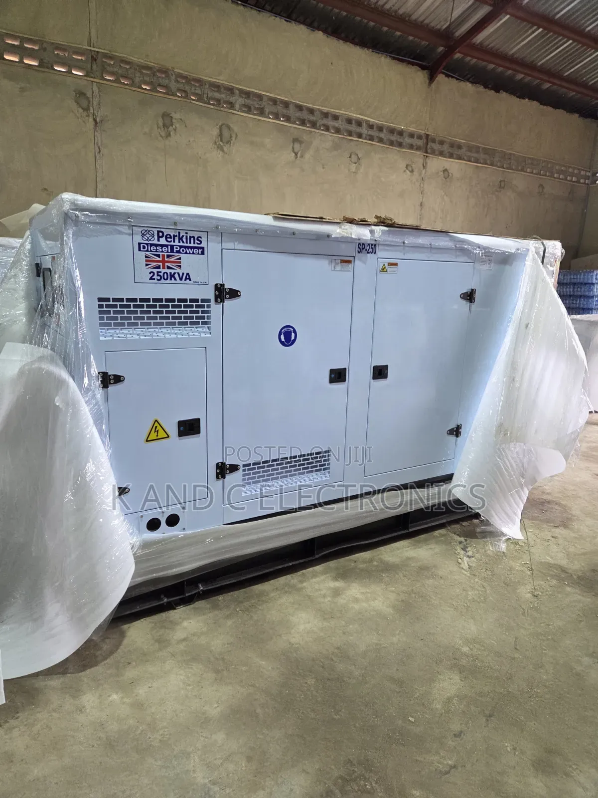 Original Perkins 250kVA Diesel Generator – Silent Operation