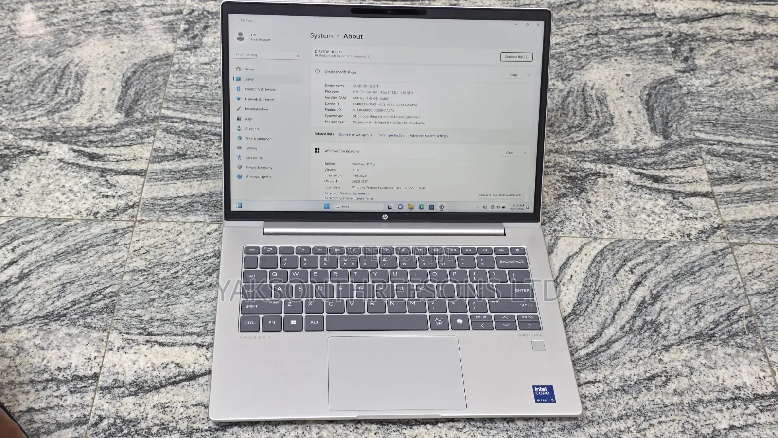 Laptop HP ProBook 440 8GB Intel Core Ultra 5 SSD 512GB