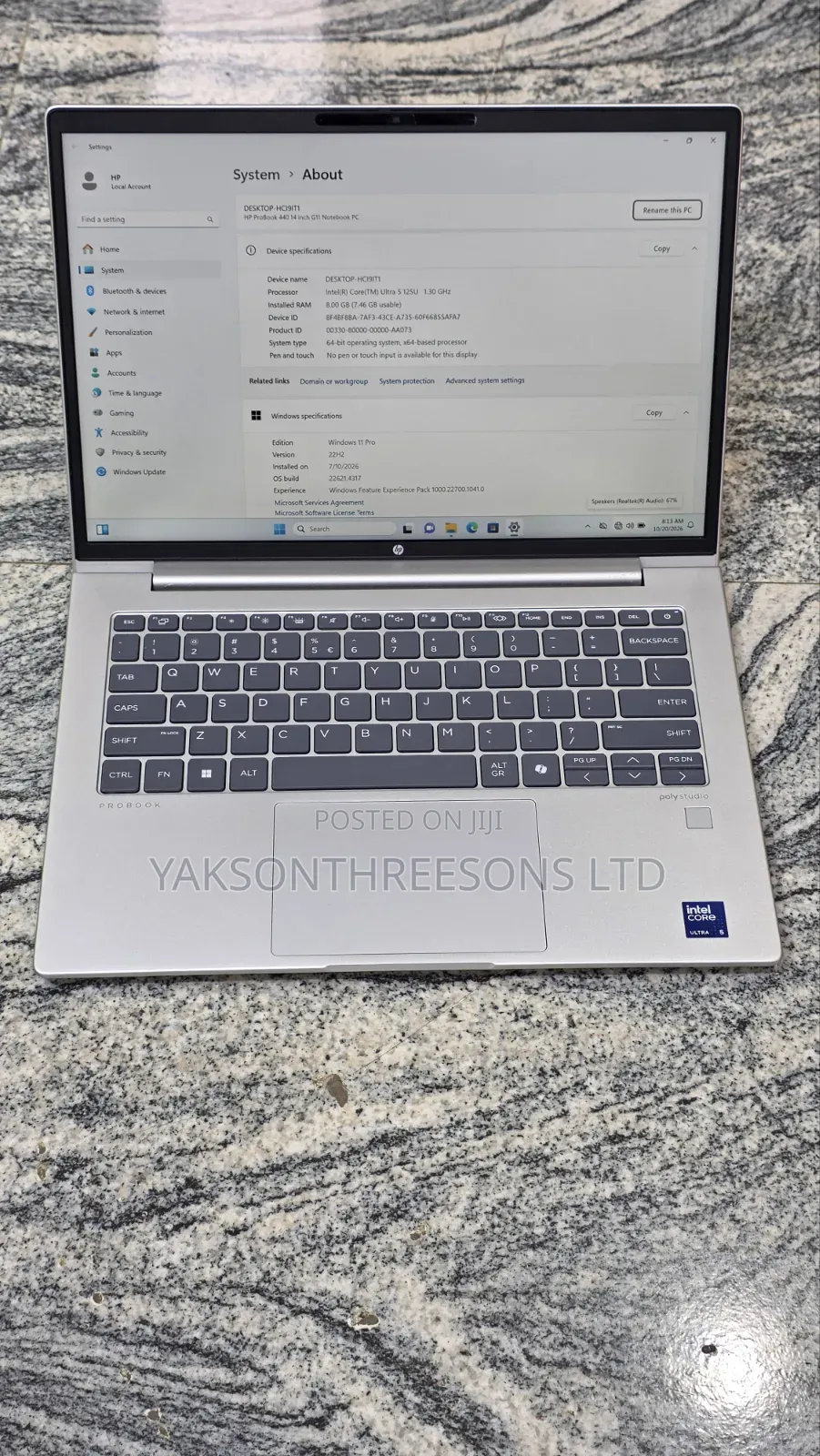 Laptop HP ProBook 440 8GB Intel Core Ultra 5 SSD 512GB