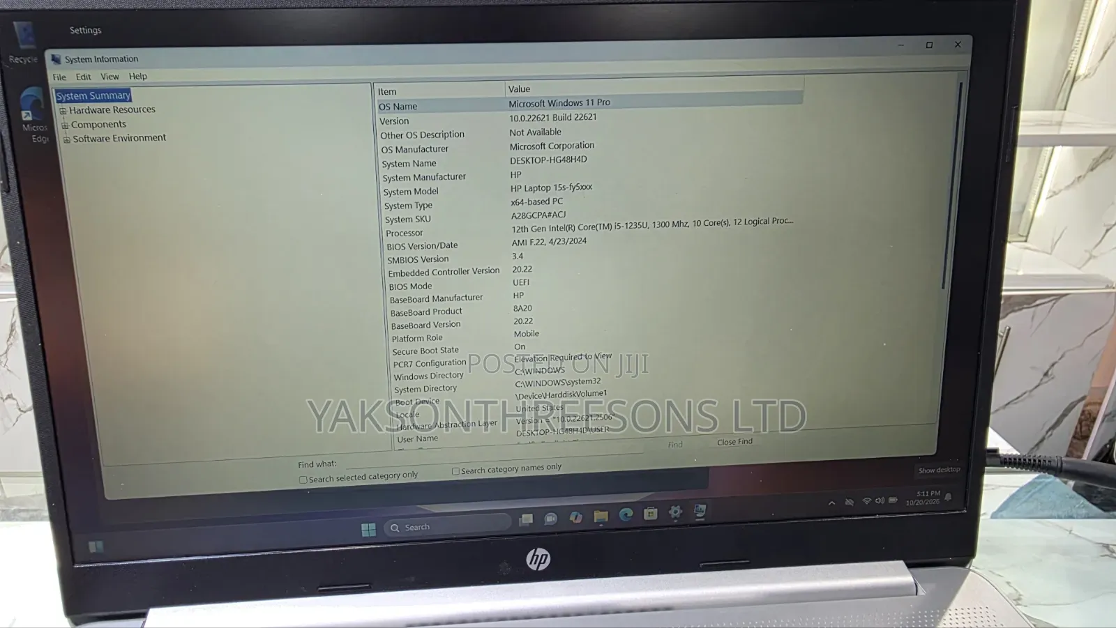 Laptop HP 15 12GB Intel Core i5 SSD 512GB
