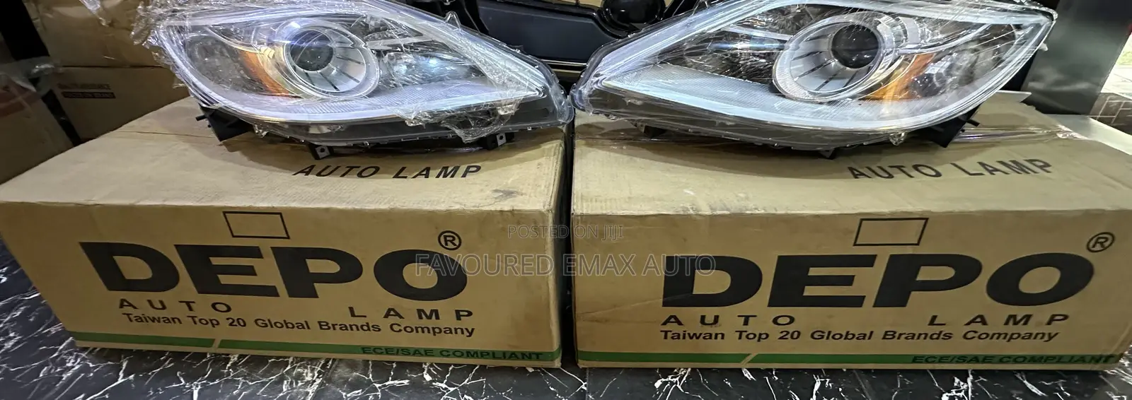 Head Lamp Mazada Cx9 2009 - 2013 Depo Set