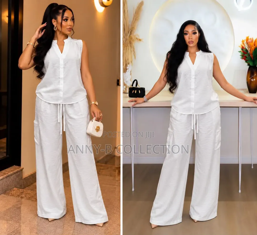 Quality Armless Ladies White Two Piece