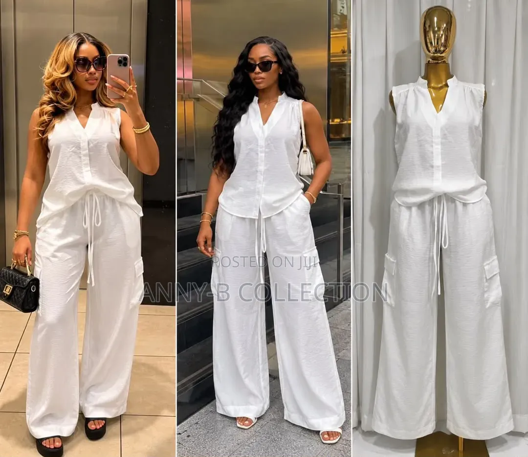 Quality Armless Ladies White Two Piece