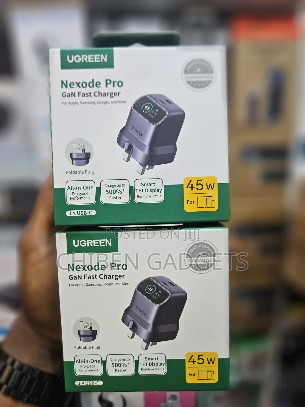 UGREEN Nexode Pro 45w USB-C GaN Charger Block With Smart Display