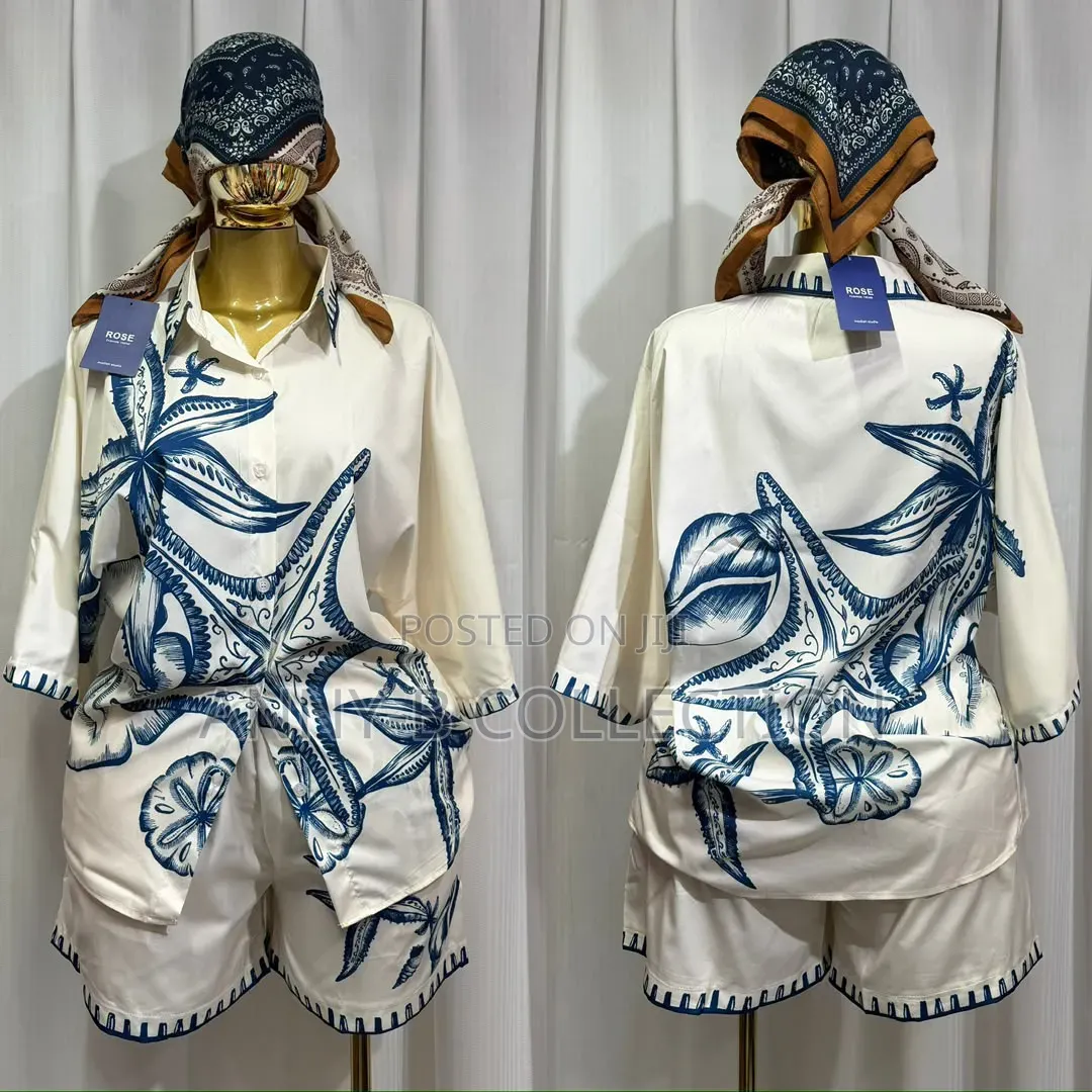 Ladies Shorts and Shirt Beach Outfit