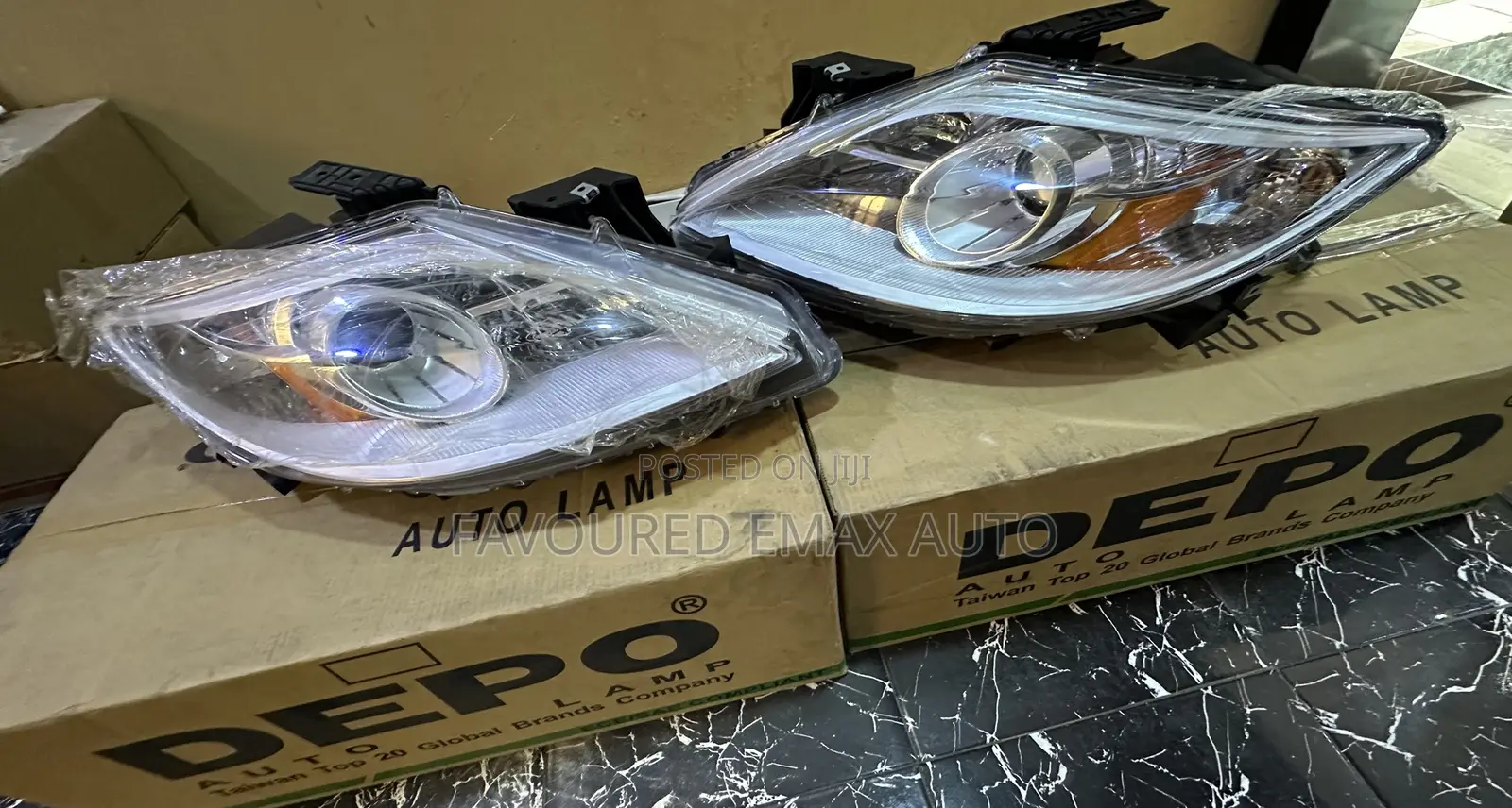 Head Lamp Mazada Cx9 2009 - 2013 Depo Set