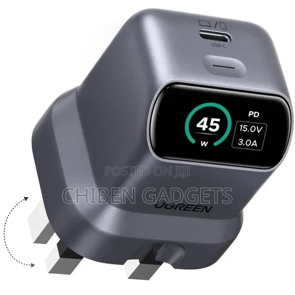 UGREEN Nexode Pro 45w USB-C GaN Charger Block With Smart Display