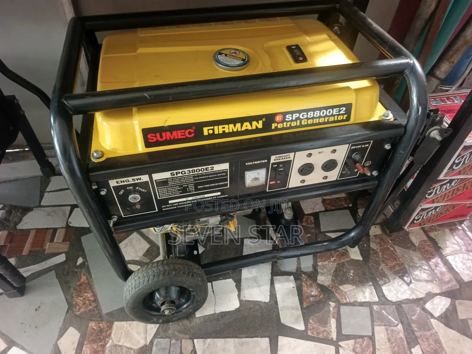 Sumec Firman SpG8000E2 60000w 6kw Petrol Generator Kick Starter