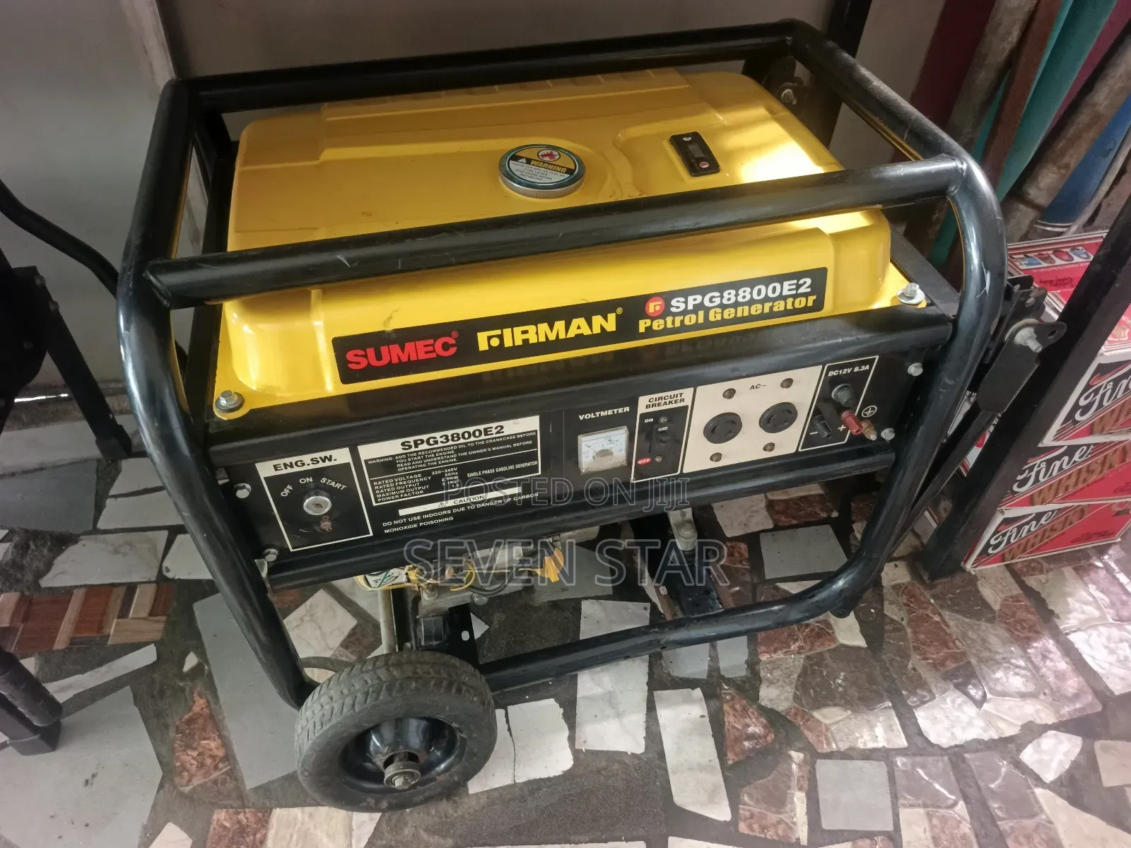 Sumec Firman SpG8000E2 60000w 6kw Petrol Generator Kick Starter