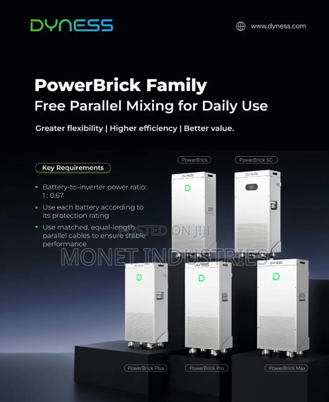 14.336kwh 48v Dyness Powerbrick Lithium Batteries