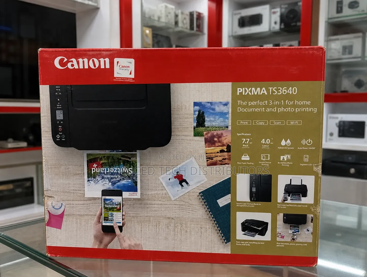 Canon Printer Pixma Ts3640 A4/Photo Wireless Home and Office Use Print