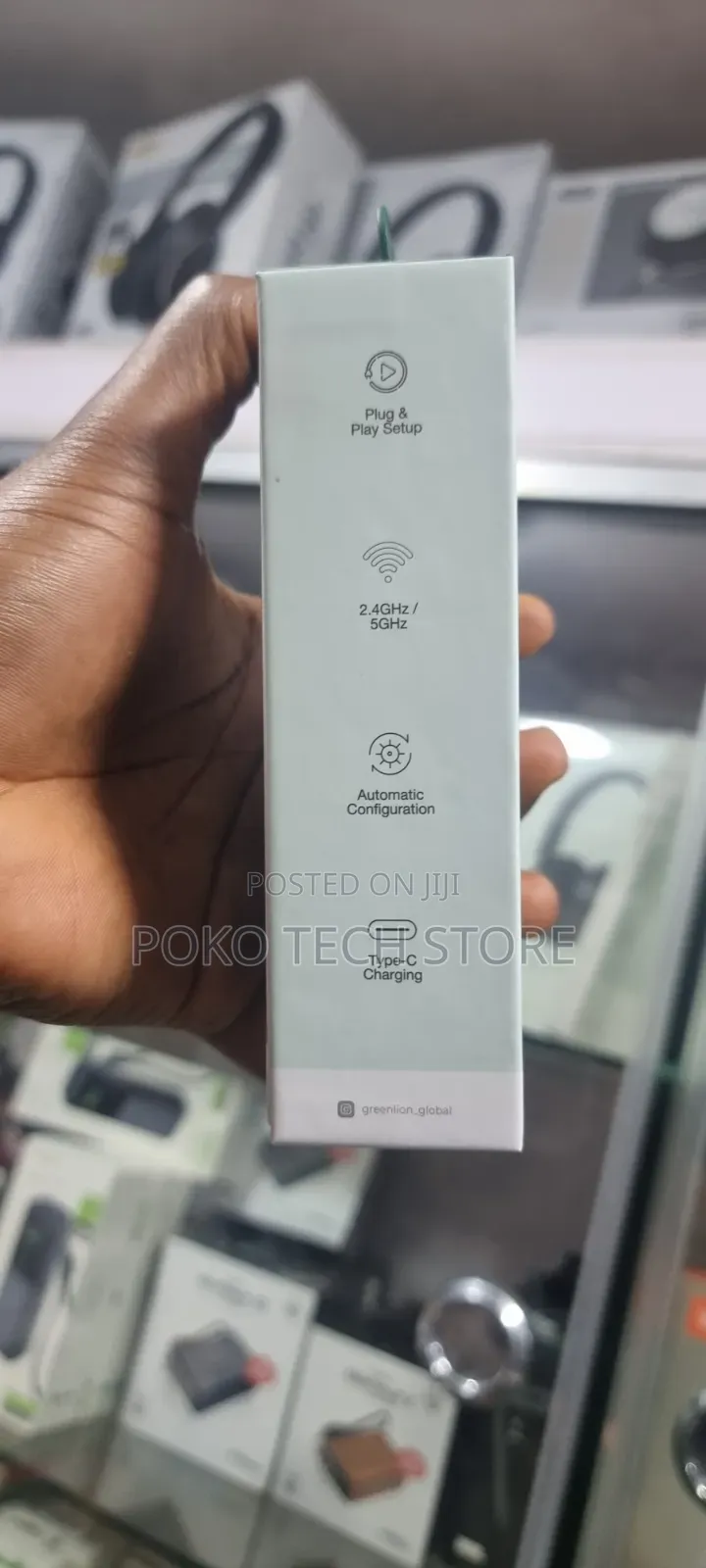 Green Lion Connect 5G Portable MiFi Router (Wi-Fi 6, 2.4" Display)