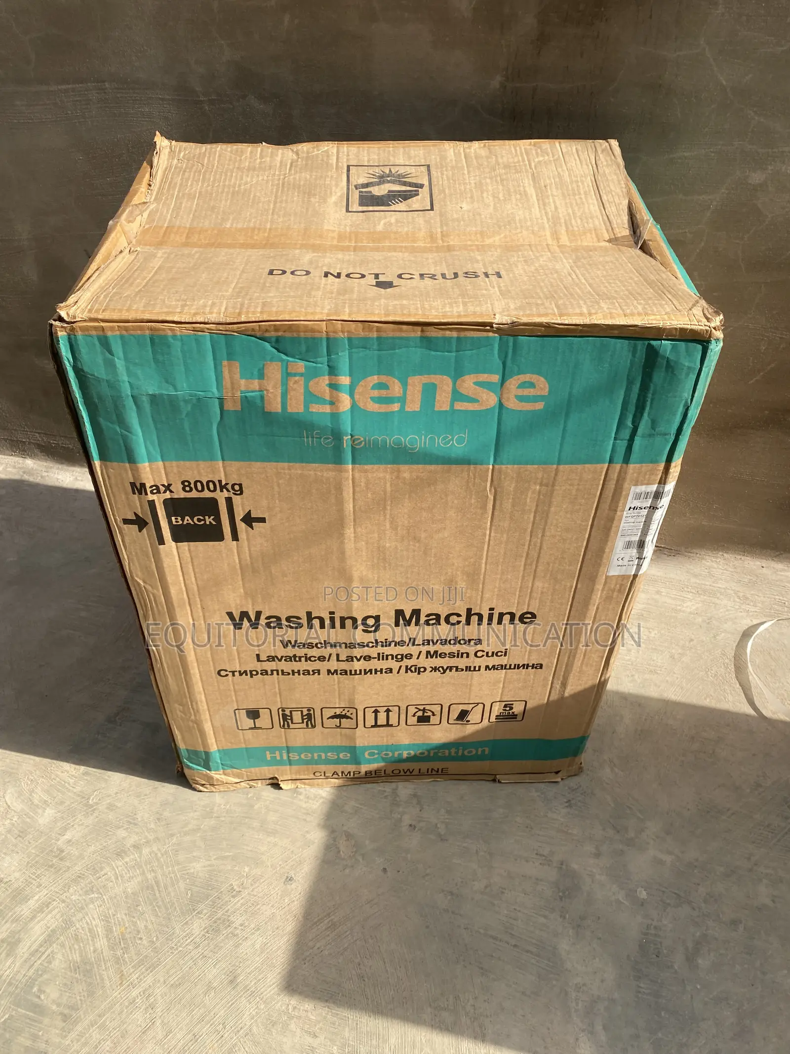 Hisense 7KG Front Load Inverter Washer With Child Lock WFQP7012T