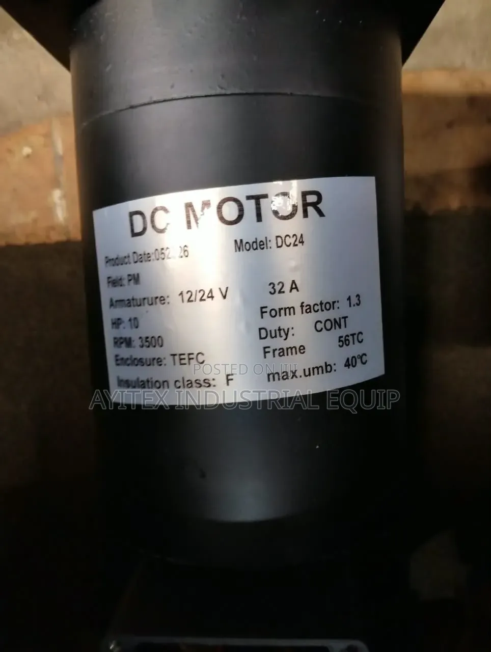 Dc Motor 10hp 12/24v 3500rpm