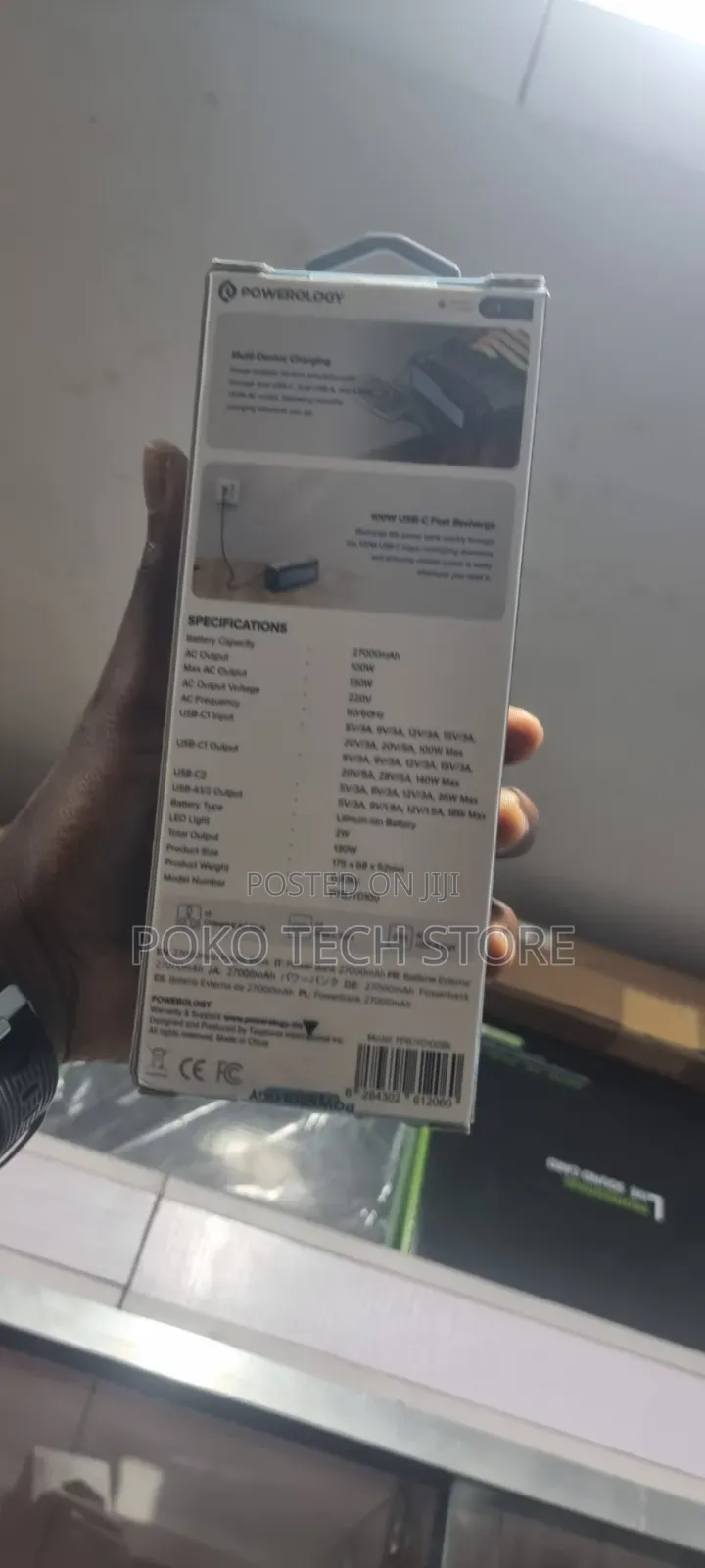 ​Powerology ÉNERGIE 27,000mAh Power Bank With AC Output