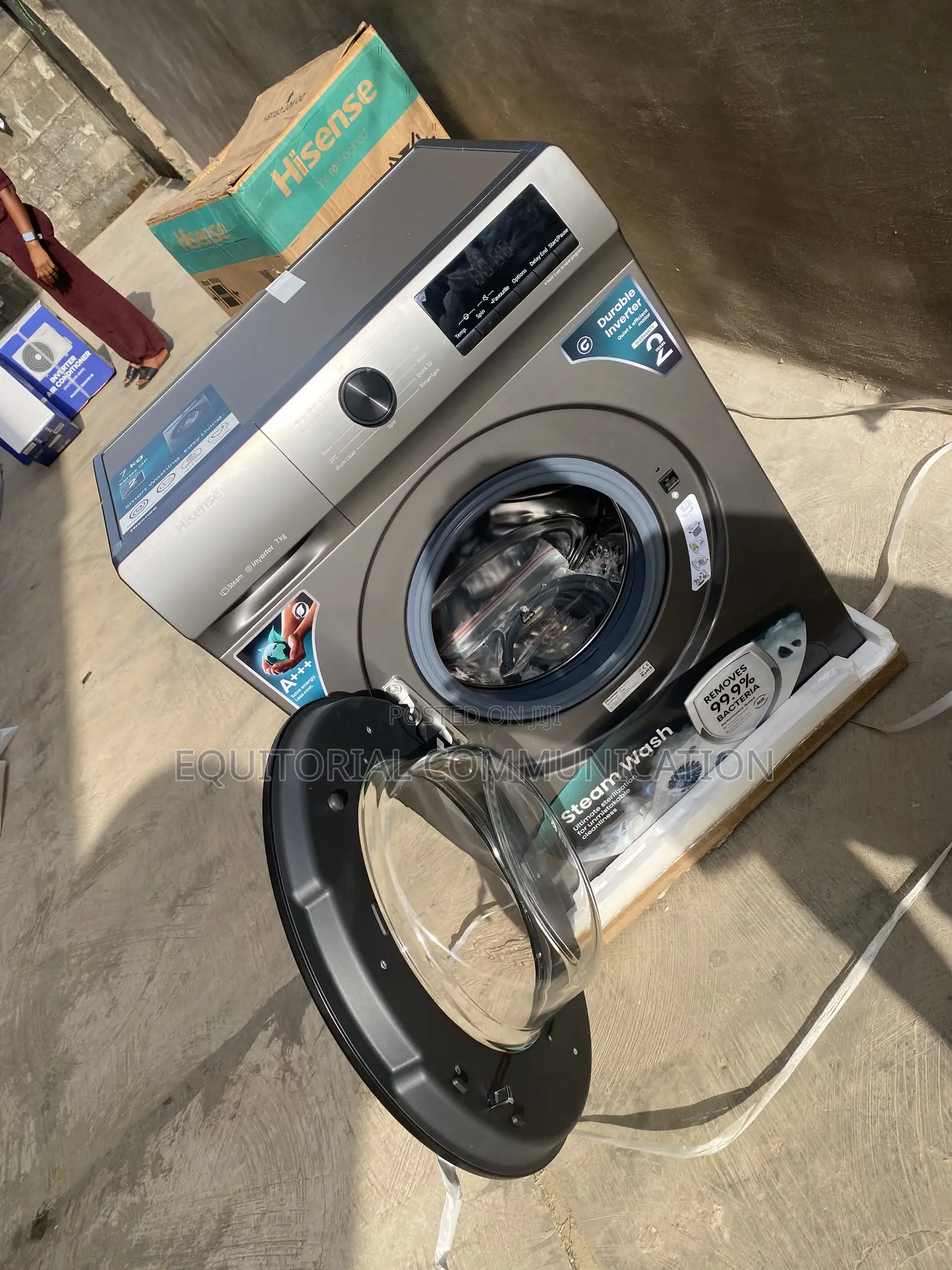 Hisense WFQP7012T 7KG Automatic Inverter Washing Machine 220–240V