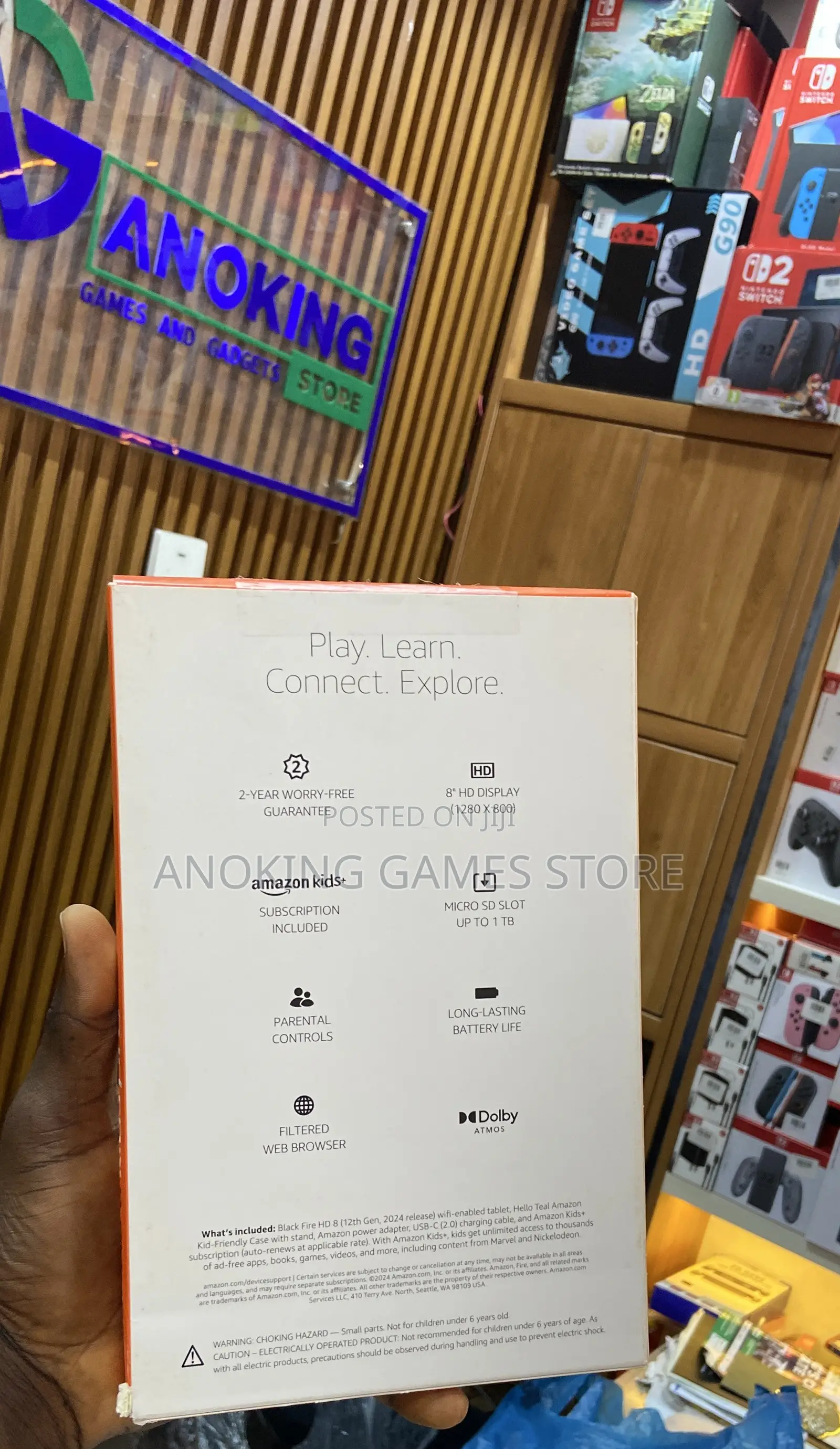 New Amazon Fire HD 8 Kids Pro 32 GB Blue