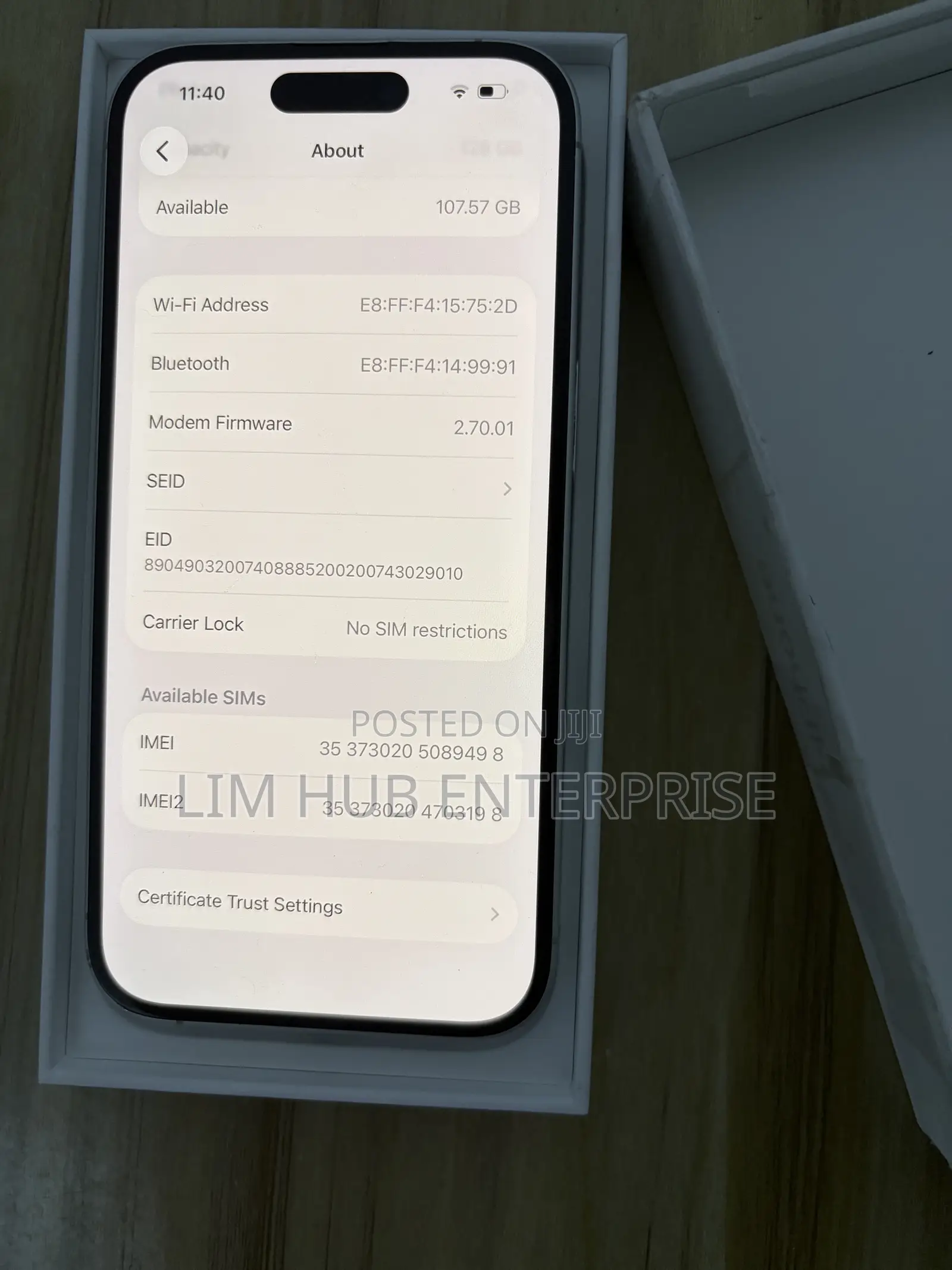 Apple iPhone 16 128 GB White