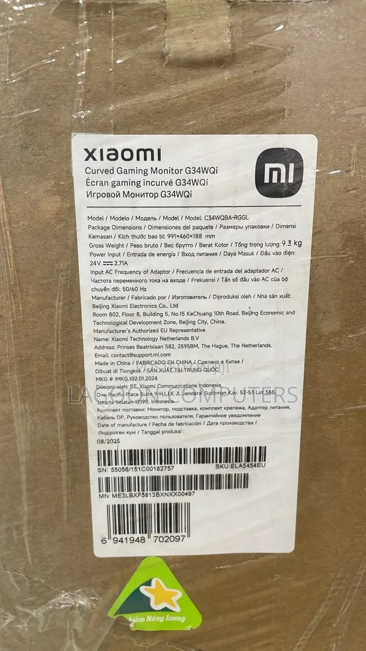 Xiaomi Curved Gaming Monitor G34WQi
