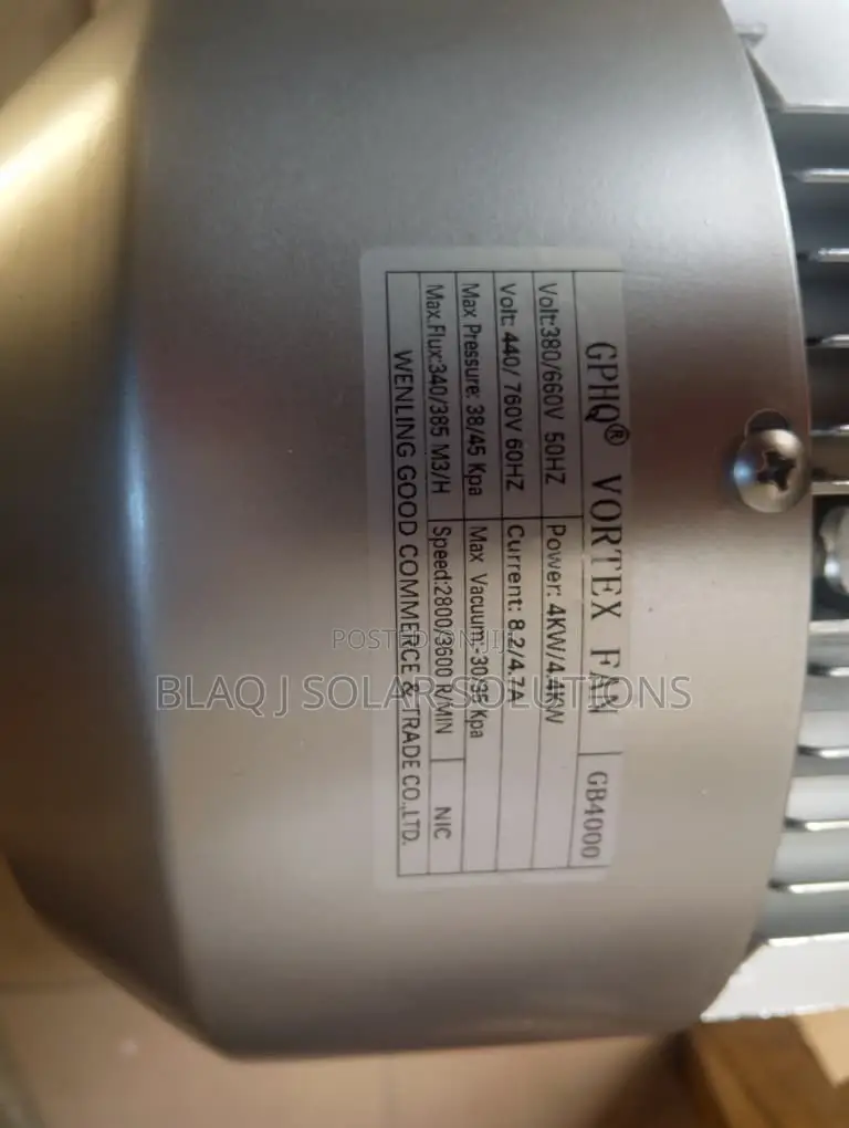 Industrial Blower 4KW 5.5HP