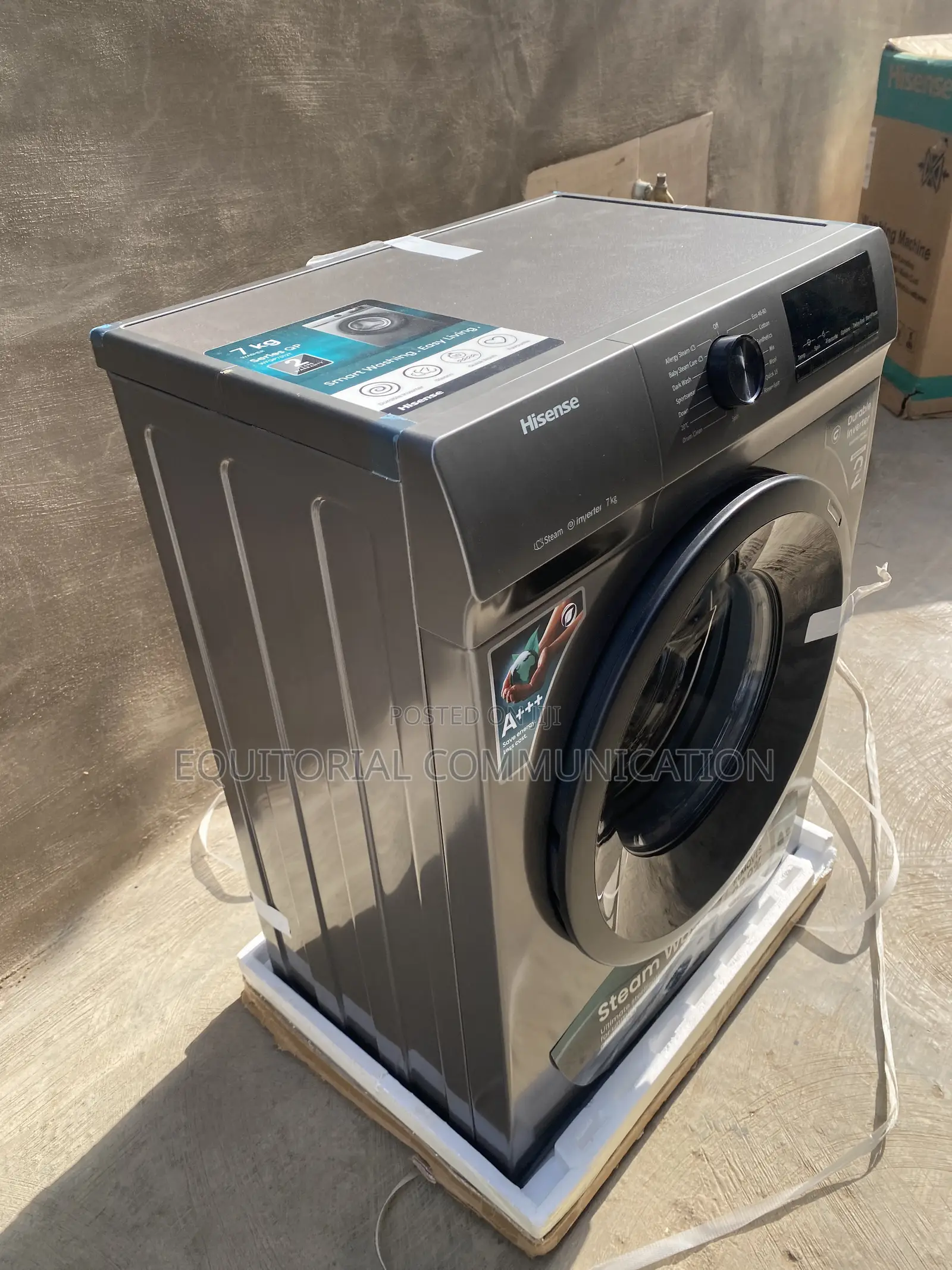 Hisense 7KG Front Load Washing Machine 1800W WFQP7012T