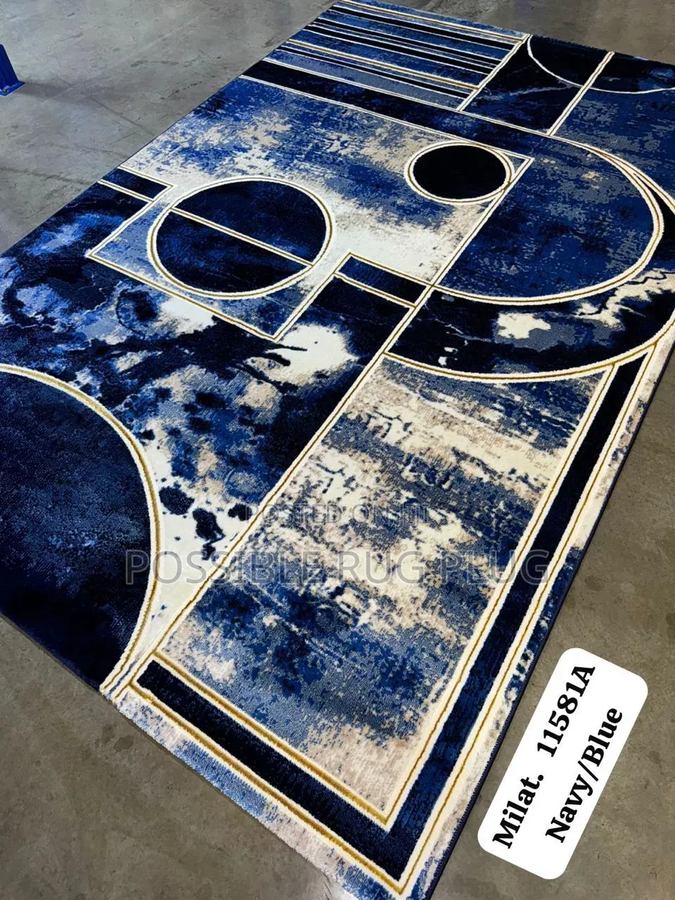 Millat Turkish Center Rugs( Blue)