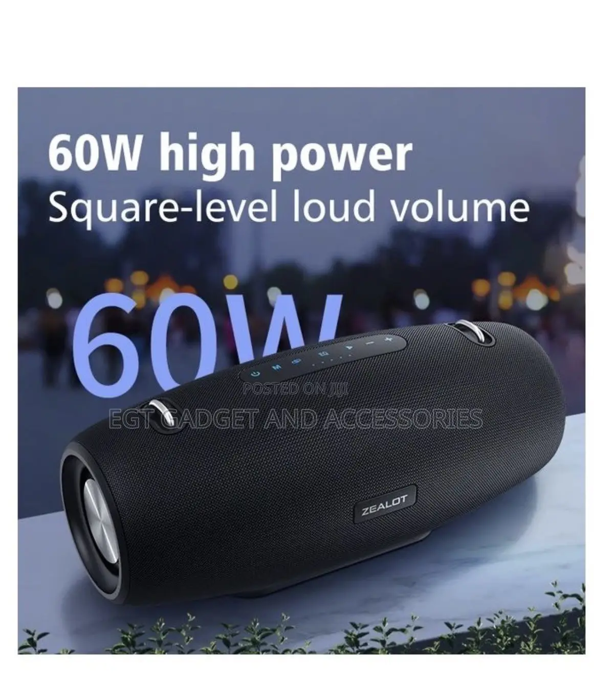 Zealot S-67 60W Portable Wireless Bluetooth Speaker in Sealed Retail