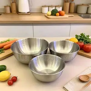 Stainless Salad Bowl 3pcs