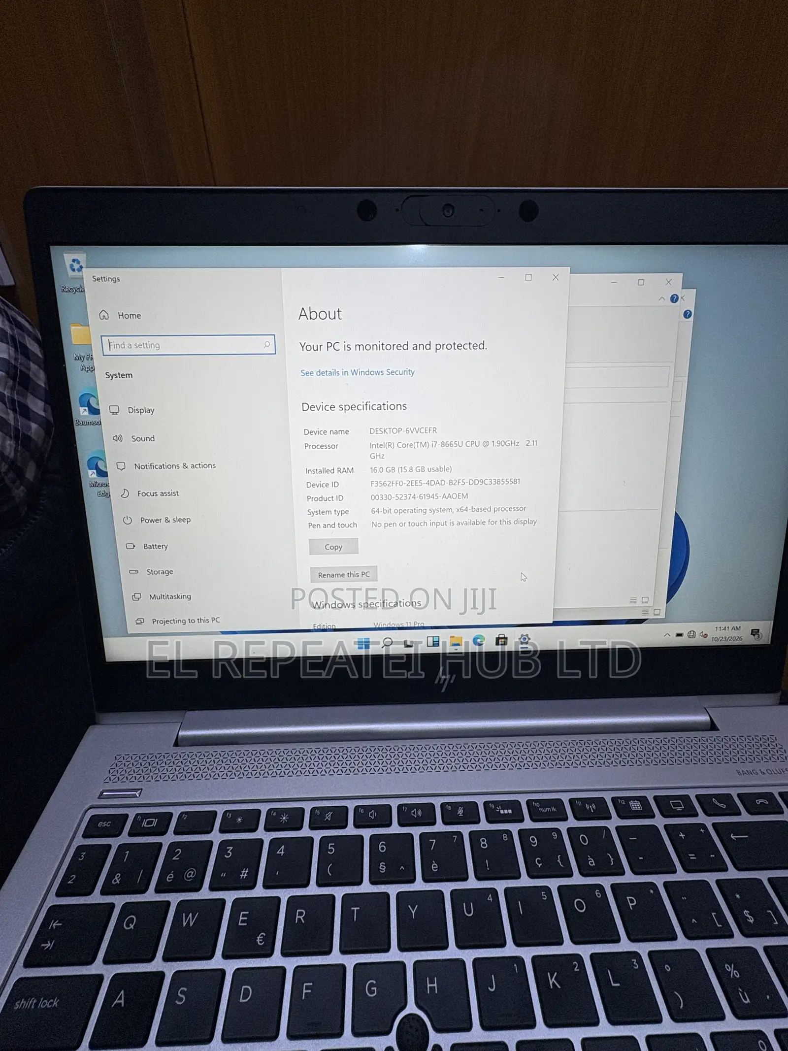 Laptop HP EliteBook 840 G6 16GB Intel Core i7 SSD 256GB