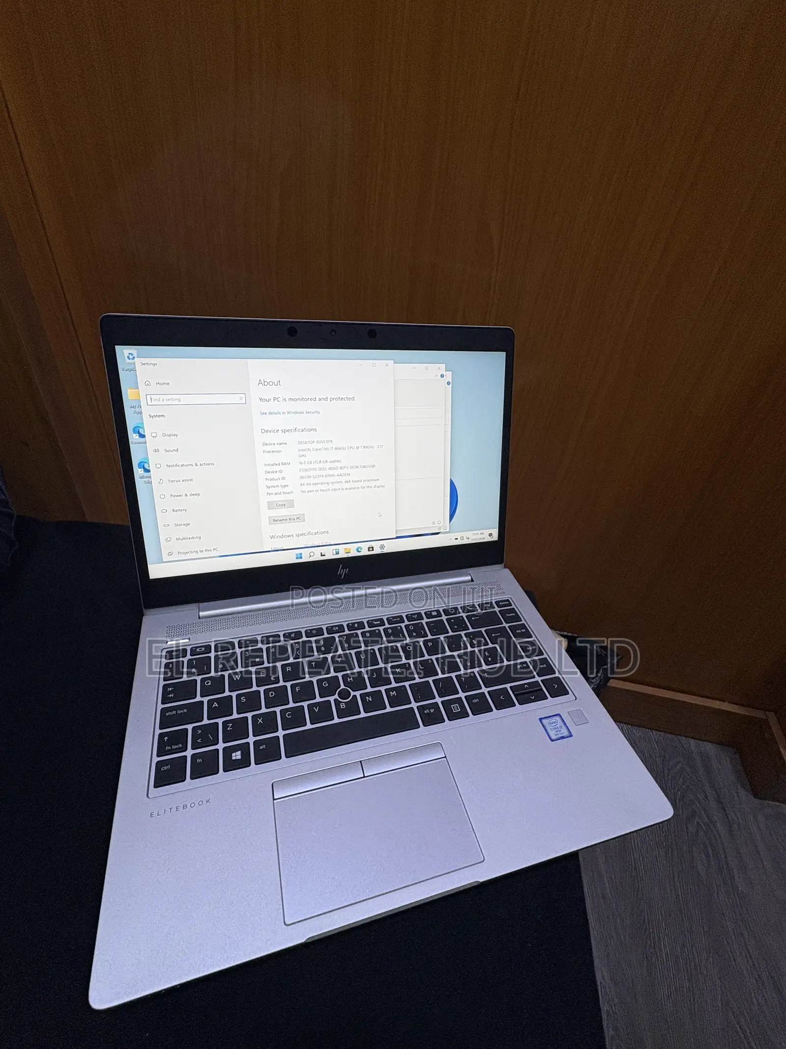 Laptop HP EliteBook 840 G6 16GB Intel Core i7 SSD 256GB