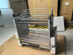 Grey Pull Down Plate Rack