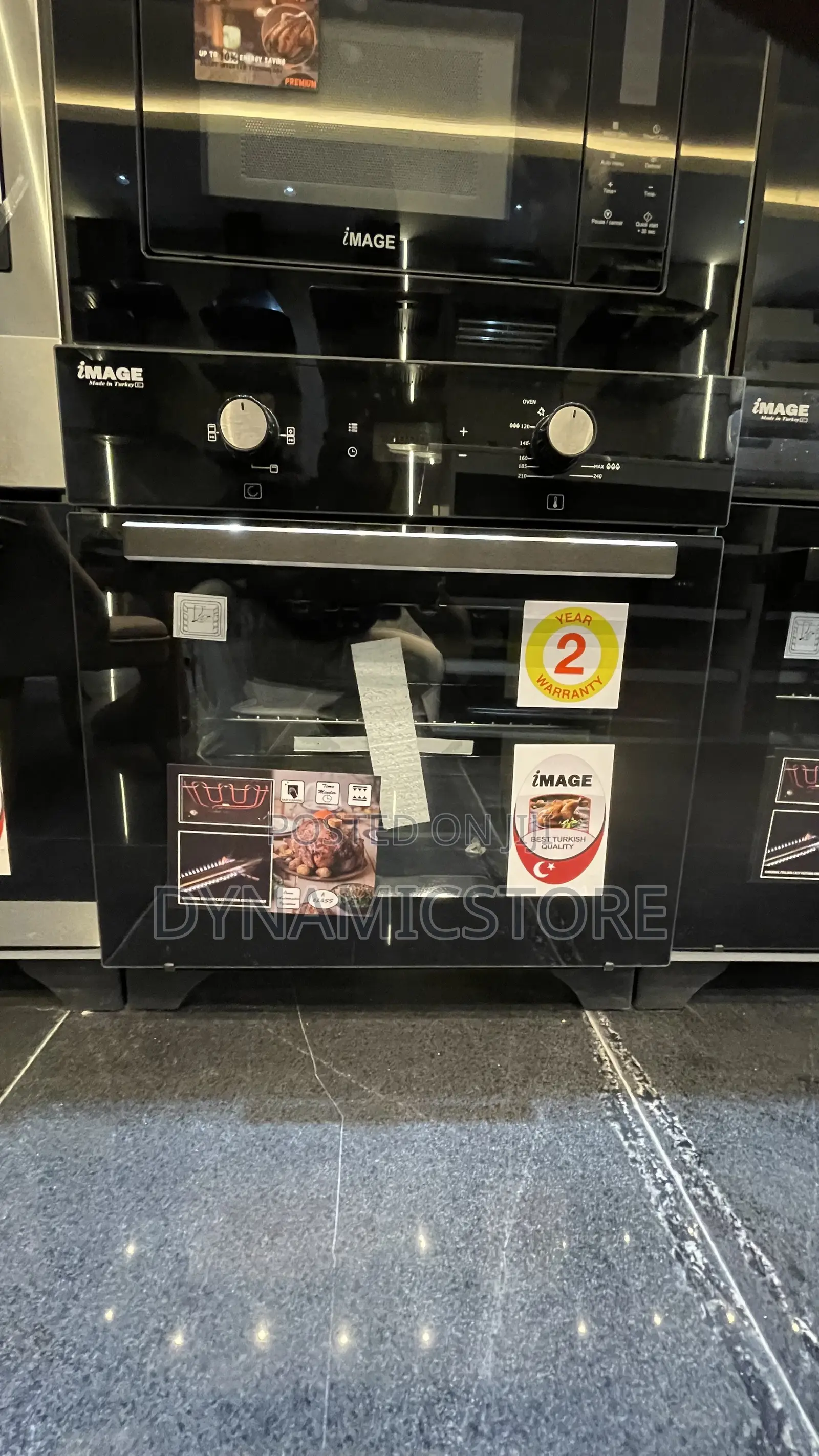 Image Inbuilt Electric and Gas Oven Digital Display.