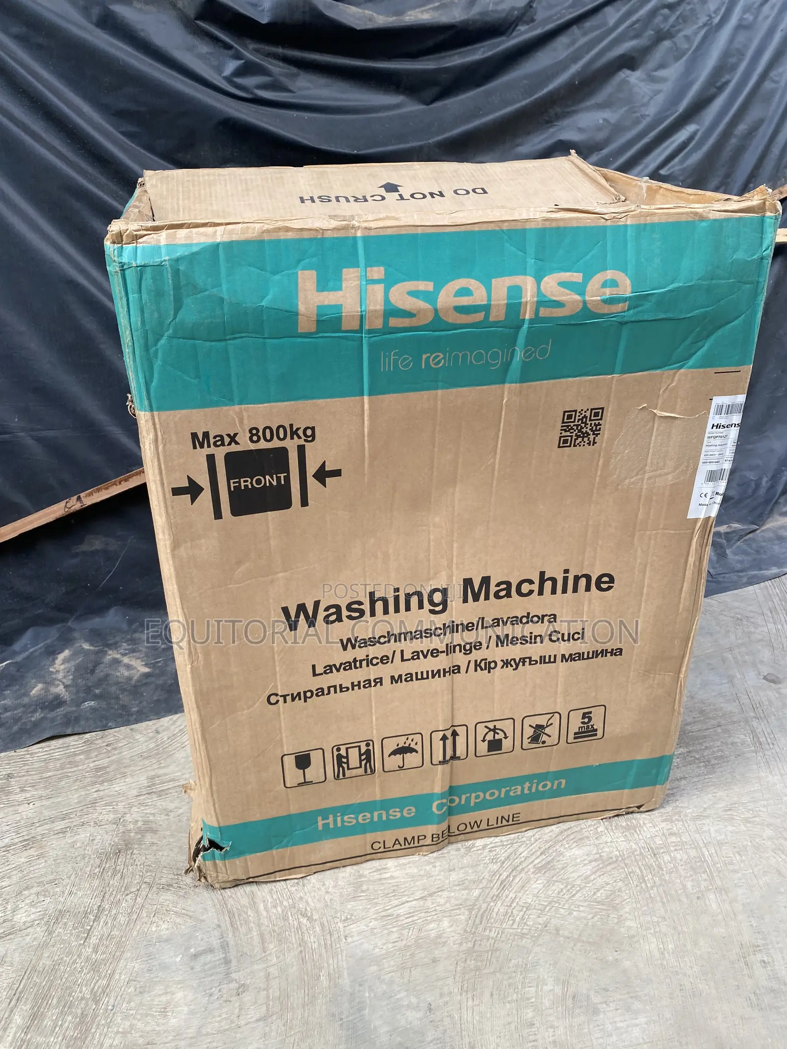 Hisense WFQP7012T Inverter Washer 7KG With Steam Care and Quick Wash