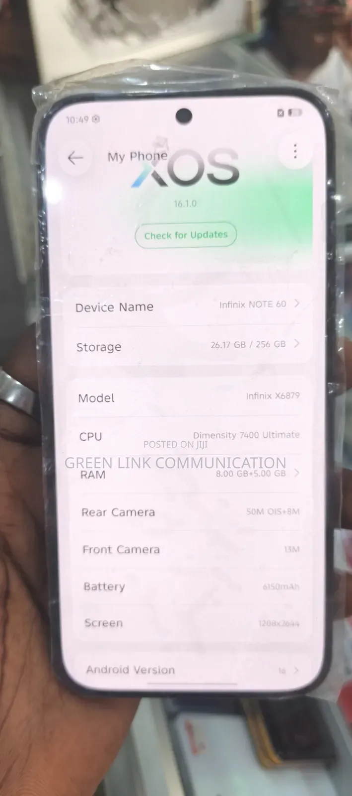 New Infinix Note 60 256 GB Bronze