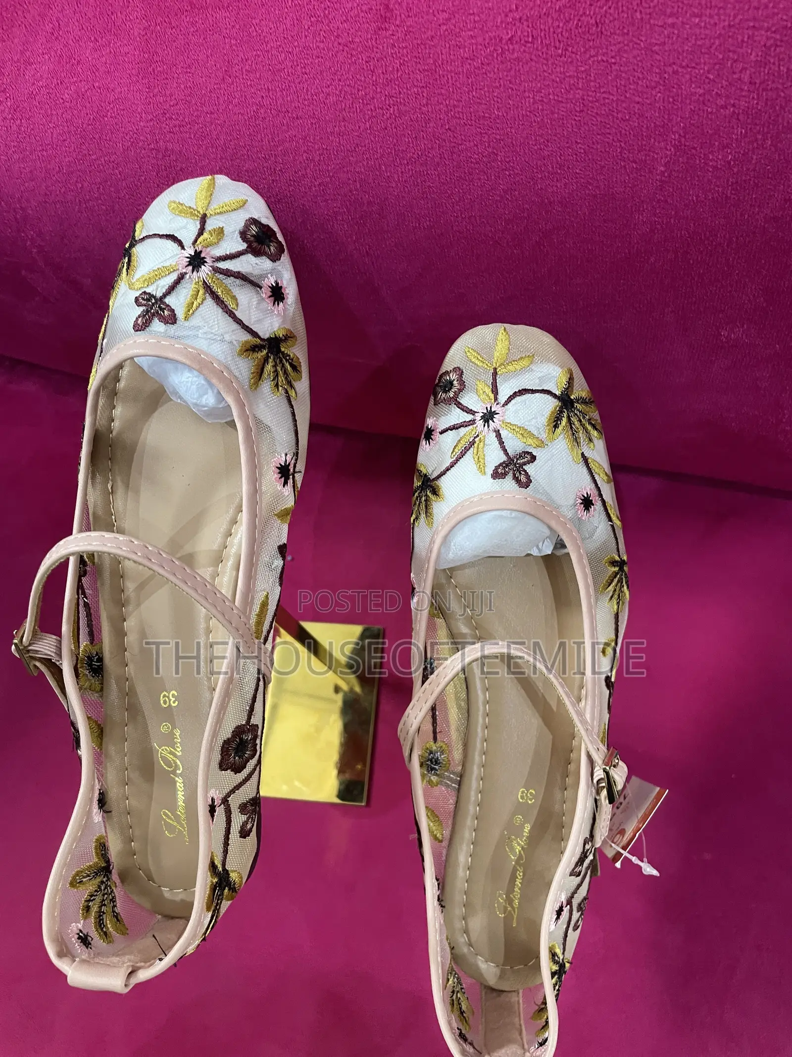 Flowered Ballerina Flat for Ladies