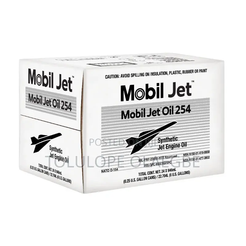 Mobil Jet Oil 254 Turbine Oil - 24 X 1 US Qt Carton