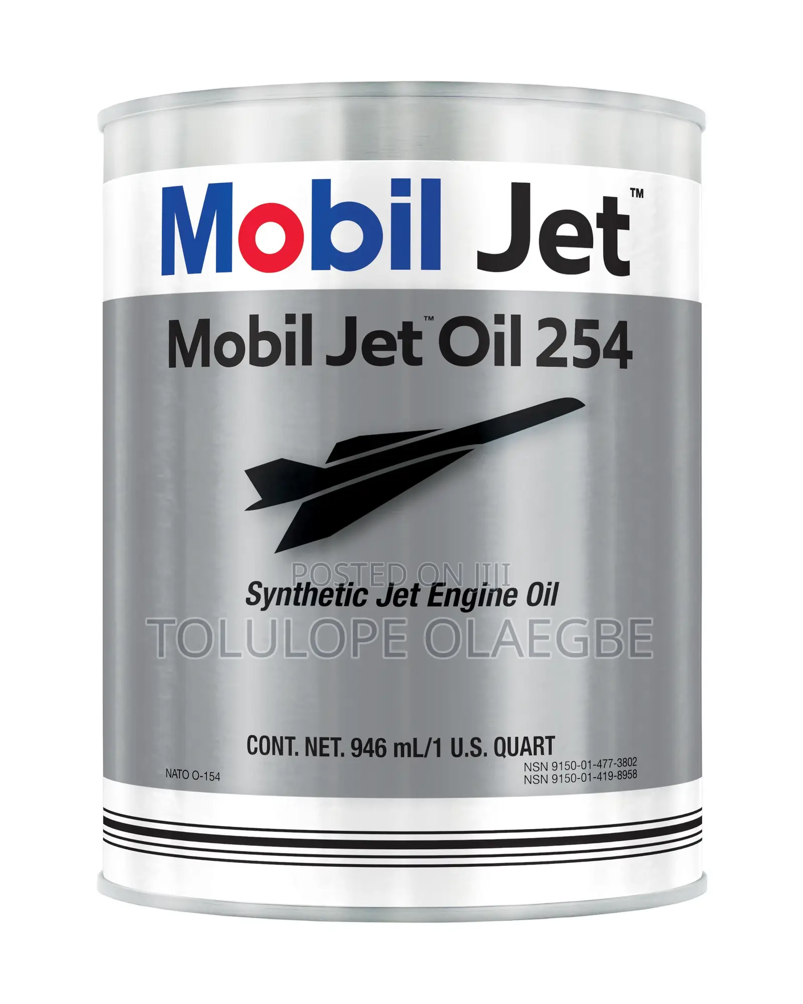 Mobil Jet Oil 254 Turbine Oil - 24 X 1 US Qt Carton