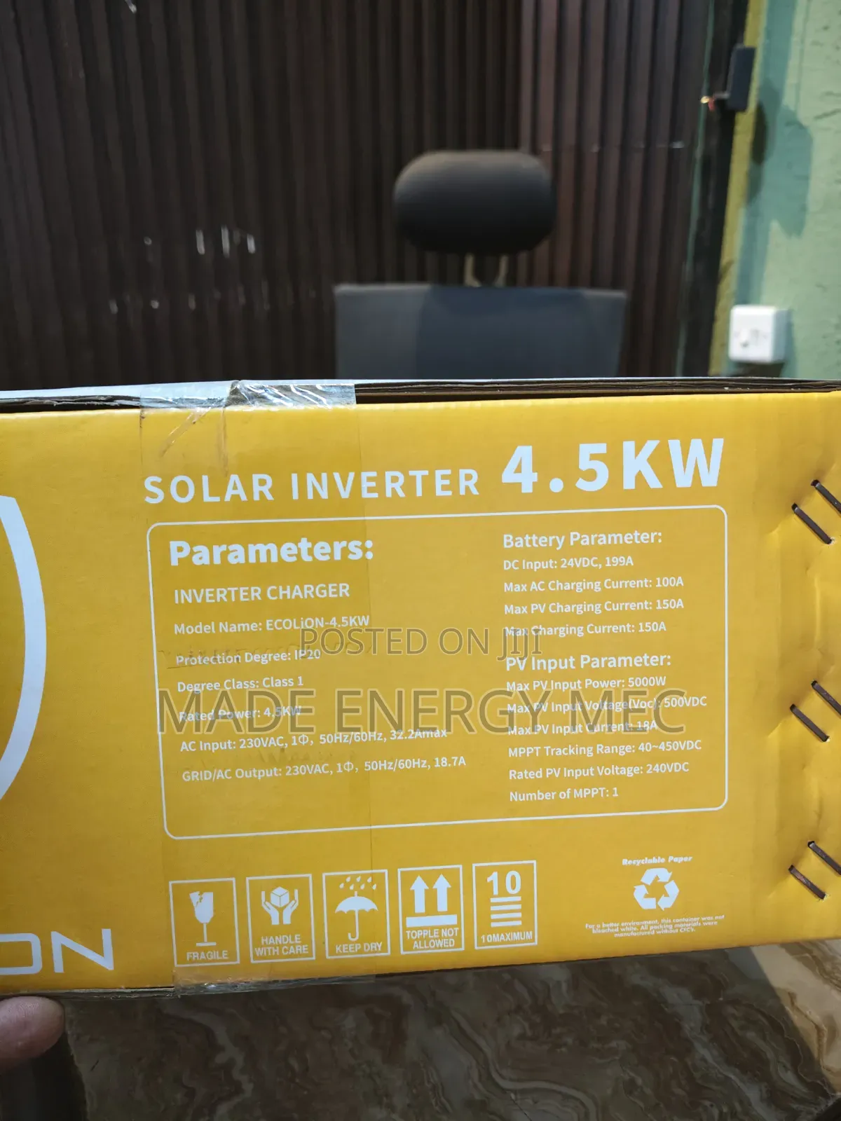 Ecolion 4.5kW 24V Hybrid Solar Inverter – Pure Solar Power Solution