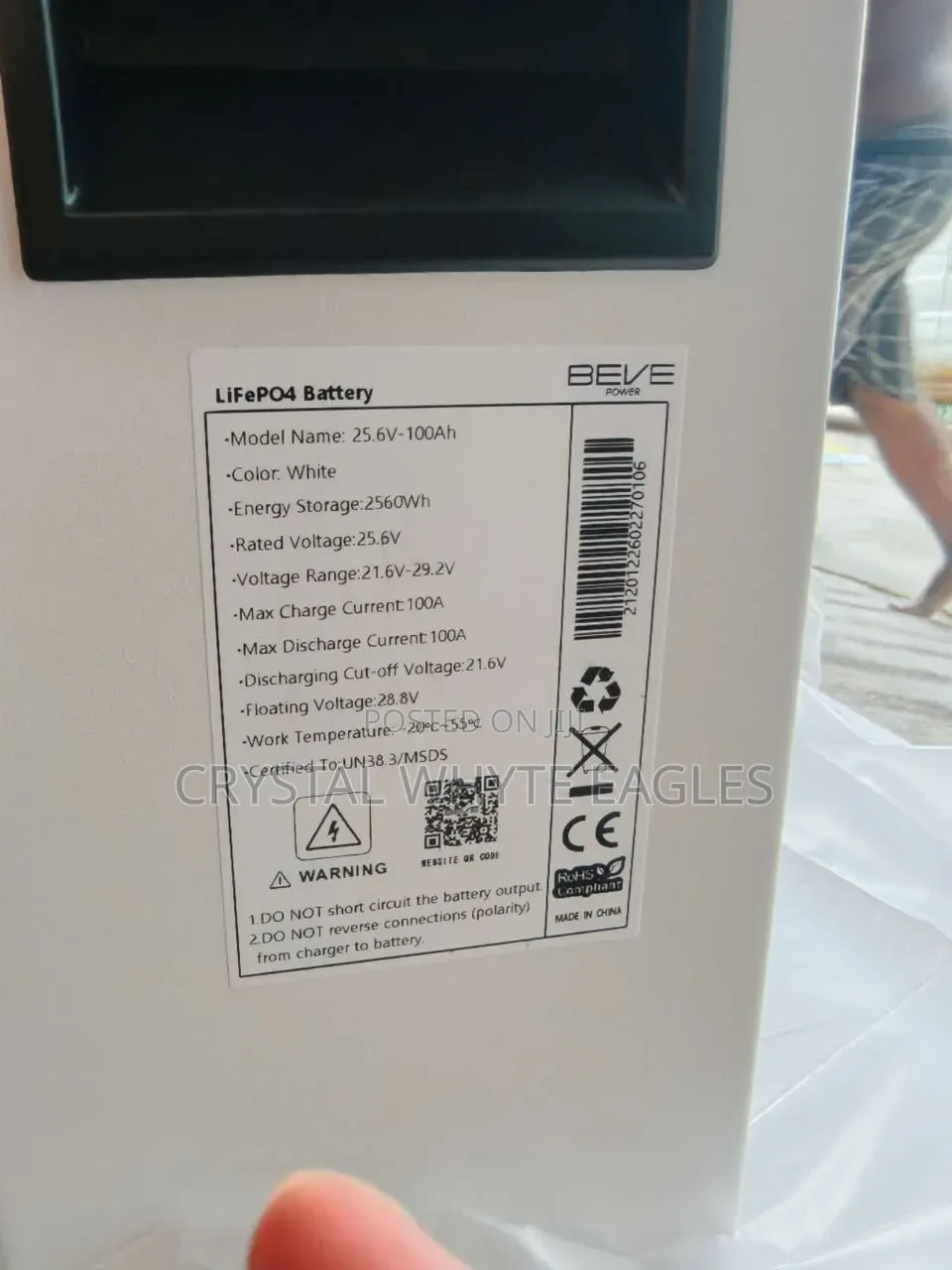 Beve Power 2.5kwh 24v Lithium Iron Phosphate Battery