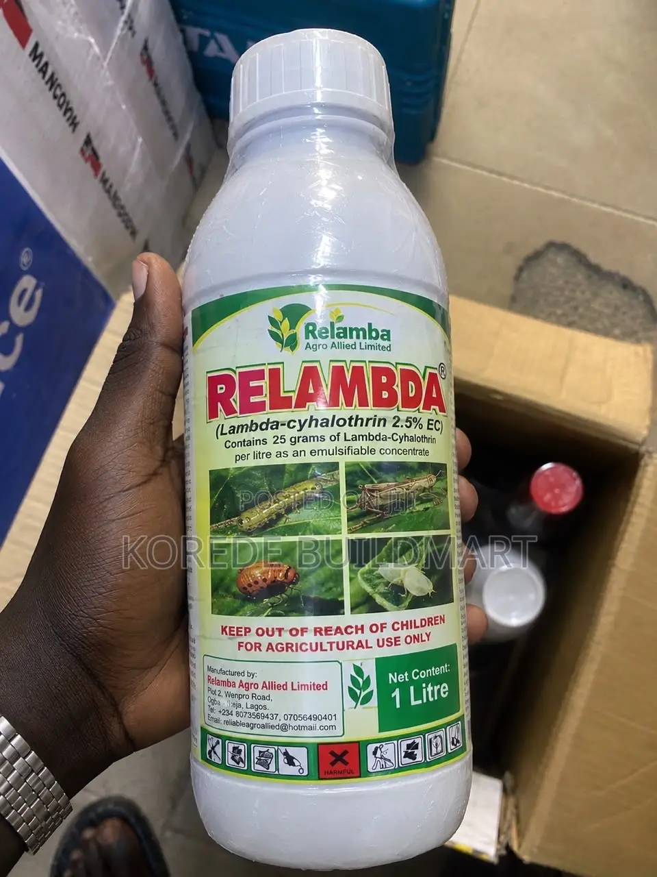 1L Relambda Lambda-Cyhalothrin 2.5% EC Insecticide