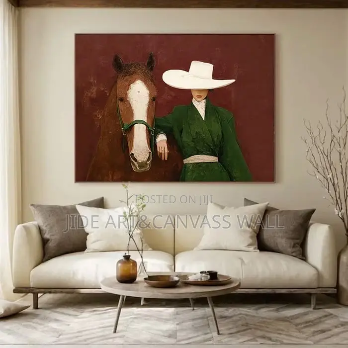 Ceramics Abstract Wall Wooden Frame Arts Interior Decors