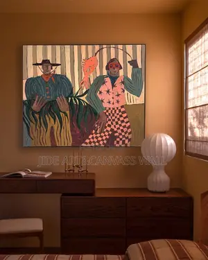 Ceramics Abstract Wall Wooden Frame Arts Interior Decors