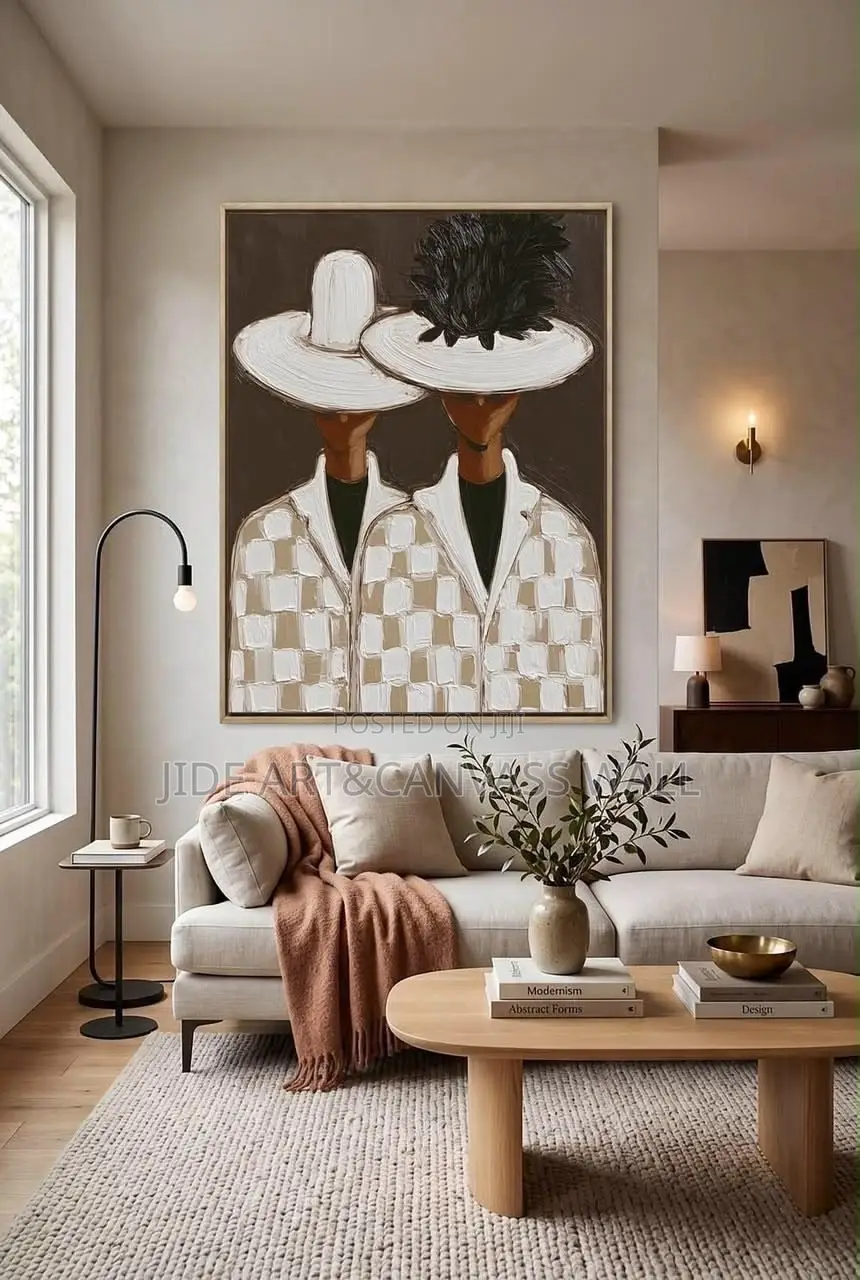Ceramics Abstract Wall Wooden Frame Arts Interior Decors