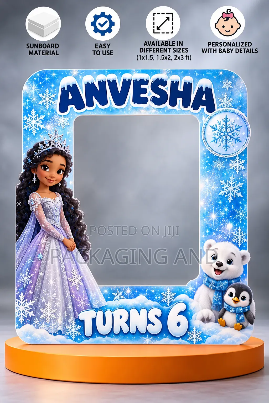 Custom Birthday Character Prop Printing 2x2ft Foam Board
