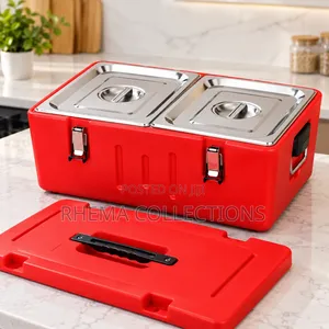 24Hrs 40L Large Double Compartment Insulated Food Warmer