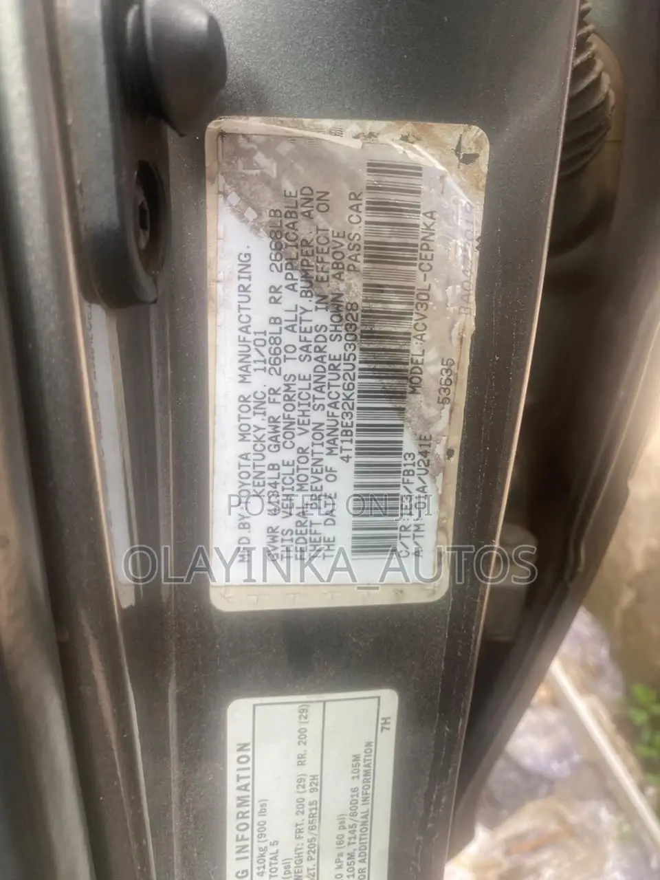Toyota Camry 2004 Black